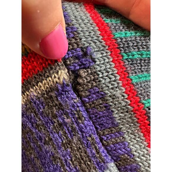 VTG Royal Robbin’s 100% Wool Sweater Women Medium Southwest Grandma Core Aztec - Picture 9 of 9